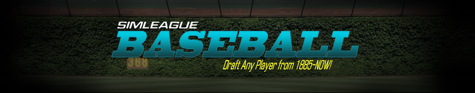Sim League Baseball - Draft Any Player Since 1885!