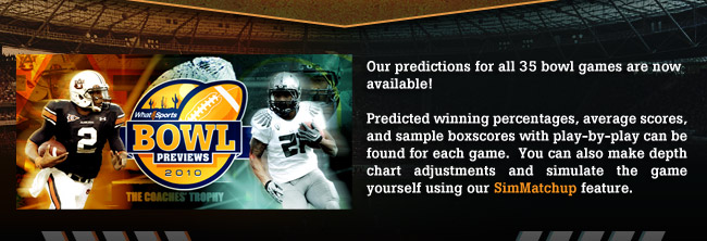 2010 College Football Bowl Predictions